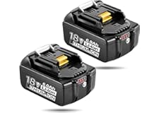 【2個セット】マキタ 18V バッテリー 6.0Ah 電池 交換用 BL1860B マキタ 電動工具 電池 バッテリー LED電力残量表示 BL1830 / BL1840 / BL1850 / BL1860など 一年品質保証付き