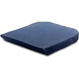 テンピュール(Tempur) クッション ダークブルー 約 幅40x奥行42x厚さ5cm シートクッション チェアパッド 椅子用クッション 134997