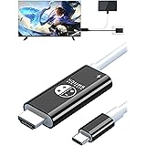 新型 Switch ドック 直接にTV出力 Switch交換ケーブル スイッチライト 4K&1080解像度/HD変換/TVモード ニンテンドースイッチ USB C hdmi変換ケーブル type c to hdmi テレビ接続出力小型 遅延なし スイ