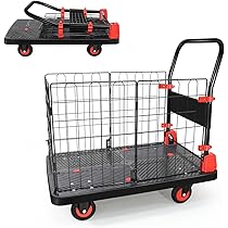 Amazon.co.jp: Uholan大容量台車 折りたたみ式カート台車網籠車耐荷重 