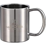 キャプテンスタッグ(CAPTAIN STAG) アウトドア コップ マグカップ マグ カップ タンブラー ダブルステンレス 中空二重構造 ステンレス製 NEWパラオ UH-2006 250ml / UH-2007 350ml