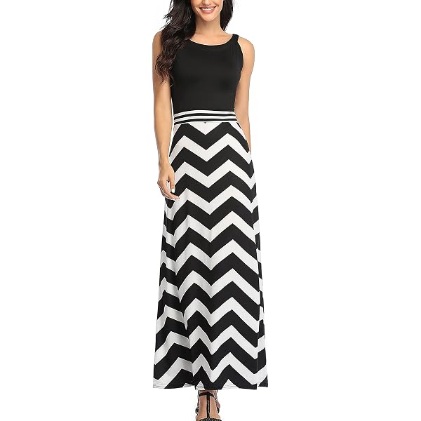 Danibe Women's Sleeveless Racerback Maxi Dress With Pockets - Long, Loose Fit, XS To XXL