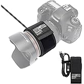 JJC レンズヒーター 結露防止 夜露除去 3段階調節 USB給電 ウォーマー 温度コントローラー 付き 外径80mm以内 レンズに適用 ベルクロ式レンズウォーマー 星空 雪景色 夜景撮影