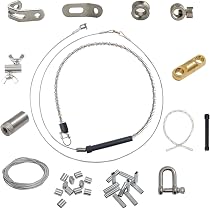 Amazon | くくり罠部品 スプリングセット わな部品 くくりワイヤー 罠 