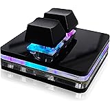 BTXETUEL NONO OSU キーパッド 2キー赤軸ゲーミングUSBキーボード ホットスワップメカニカルキーボード ミニメカニカRGBキーパッド マクロとリズムゲーム用