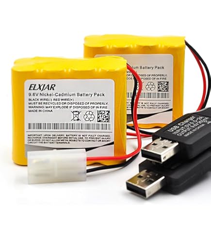 2 Batteries Rechargeables NVIZYEU 6V/1500mAh Nimh AA Pour Voiture