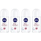 (Pack of 4) Nivea Dry Comfort Plus Anti-perspirant Deodorant Roll On for Women 4x50ml - (4パック) ニベアドライ快適プラス制汗剤デオドラントロールオン女性のため