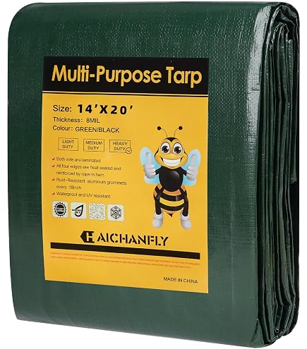 Kotap Schutzplane – 10 Mil, Wasserdicht, Silber, 4x6 M, Robust