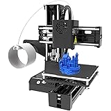 3Dプリンタ、ERYUE 3D プリンター 子供用ミニデスクトップ印刷機 100x100x100mm 印刷サイズ 取り外し可能なプラットフォーム ワンキー印刷 TF カード付き PLA サンプルフィラメント 初心者向け 家庭教育