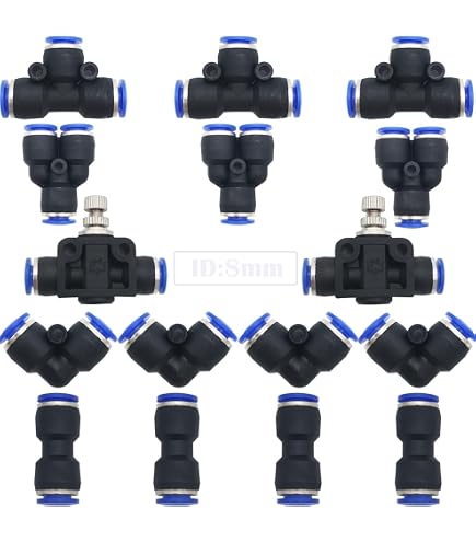 Amazon.co.jp: Othmro クイック継手 適合チューブ外径4mm ねじ外径9.5 
