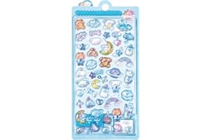 3D 3D Glitter Sticker Acrylic × Crystal Drop Adhesive for Notebook DIY Decoration, Water Bottle and Phone Case Deco, Ideal for Girls, Reusable, Perfect for Rewards and Gifts, Craft Item (BBW-09)