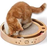 猫壱 バリバリパッドコロコロボール サークル 爪研ぎ 猫おもちゃ ライトブラウン