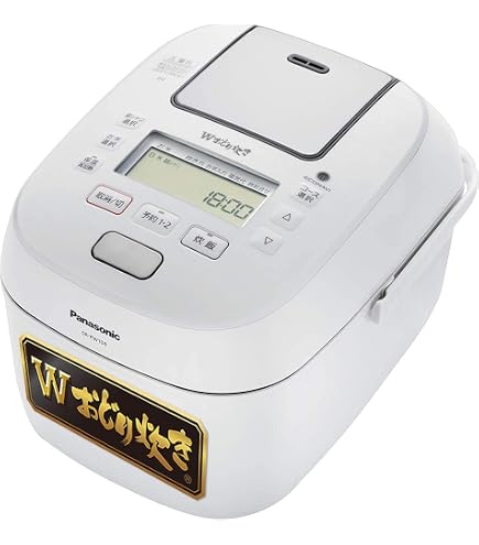 Amazon | パナソニック 炊飯器 1升 圧力IH式 Wおどり炊き ホワイト SR 