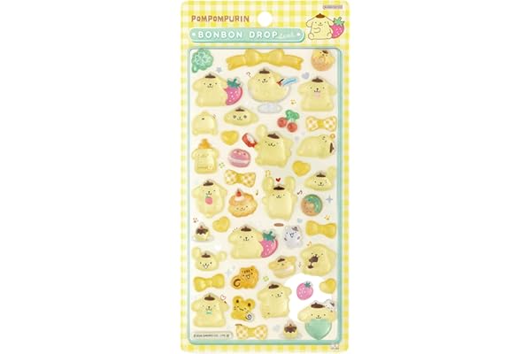 サンスター文具 サンリオキャラクター シール ボンボンドロップシール ポムポムプリン S8812144