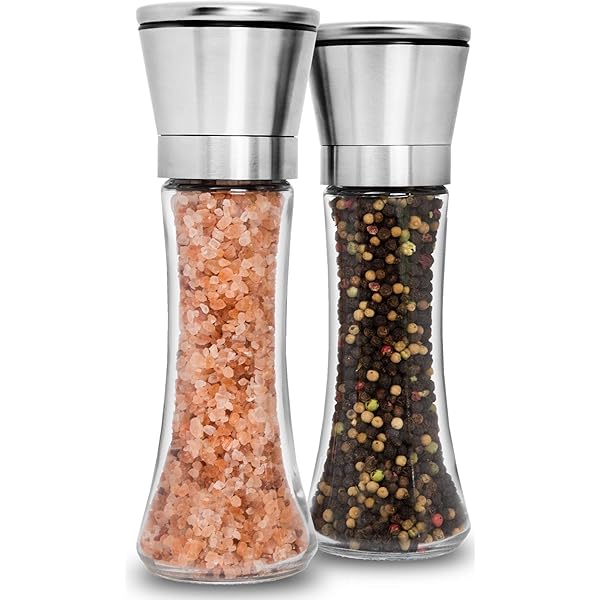 perfex aluminum 4.5 inch salt and pepper mill set