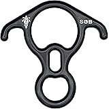 SOB 40KN Rescue Figure 8 Descender Belay Rappel Equipment Belay Rock Climbing Rigging Plate 7075 Aluminum Alloy for Climbing 