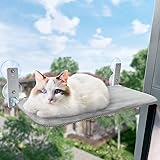 GUUSII 猫ハンモック 折畳み式猫ハンモック 吸盤 猫窓用ハンモック 猫窓ベッド 窓ハンモック 猫窓ベッド 吸盤式 ペットベッド ねこ ネコ キャットハンモック キャットマット 窓際マット 通気メッシュ 日光浴 ウィンドウベッド 洗える 猫用 耐