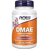 NOW Foods, DMAE、250mg、ベジカプセル100粒