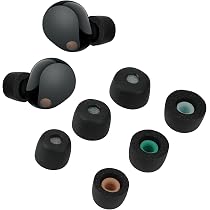 Amazon | kwmobile 6x イヤーチップ Sony WF-1000XM5対応 イヤーピース 