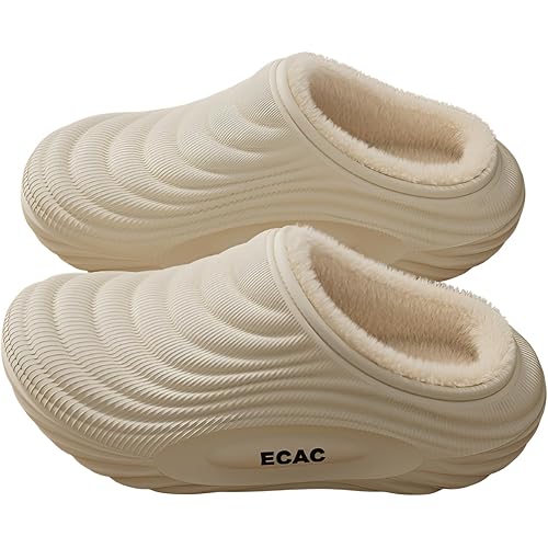 [Firmiarii] 冬用サンダル 外履きスリッパ メンズ レディース 裏起毛 EVA 軽量 厚底でふんわり温か 滑り止めで安心の室内履き 冬さんだる ユニセックス男女兼用 3-5cmソール 保温 防寒 室内/室外着 秋冬