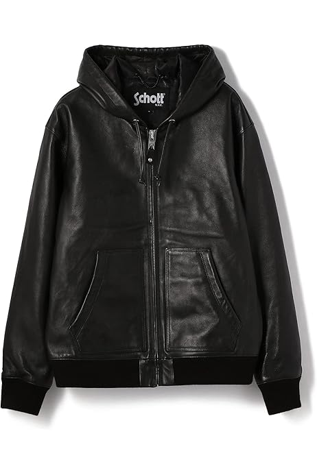 Amazon.co.jp: [ショット] LEATHER FULLZIP PARKA レザー フルジップ 