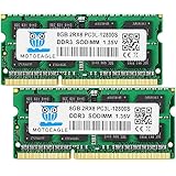 Motoeagle ノートPC用メモリDDR3L 1600 MHz 16GB Kit PC3L-12800 8GB×2枚組 SO-DIMM 電圧 1.35V/1.5V 204Pin CL11 Non-ECC Mac 対応