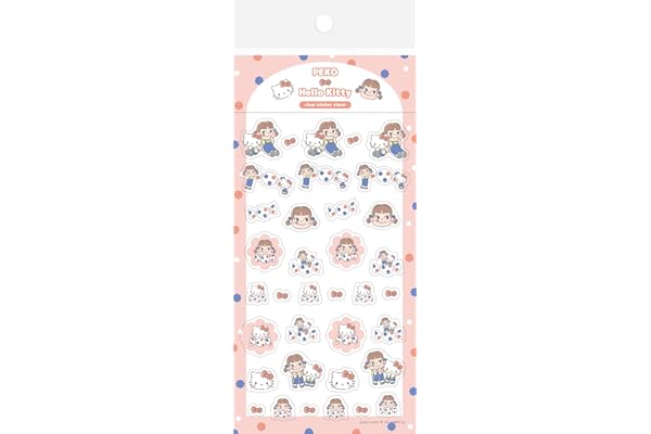 古川紙工 PEKO×サンリオキャラクターズ シール 透明シールシート ドットＡ QS348