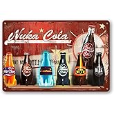 PSIAM Nuka Cola Poster Metal Sign Vintage Tin Sign Art Home Accessories Vintage Metal Plaque Iron Painting Rusty Wall Decor P