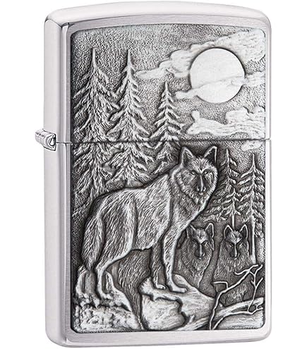 Amazon.co.jp: ヨーロッパ直輸入Zippo(ジッポー)：Wolf at