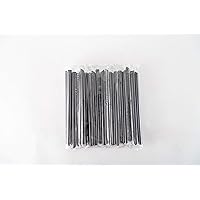 Eight Shop タピオカストロー 12mm 黒 太 30本セット 個包装 直径12mm×長さ210mm タピオカ用ストロー 業務用