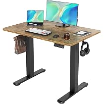 Amazon | Claiks 昇降デスク 小さめ 電動 スタンディングデスク 昇降式