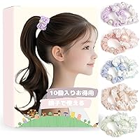 Amazon | ZHEJIA ヘアゴム シュシュ 髪飾り （7色入） ヘア