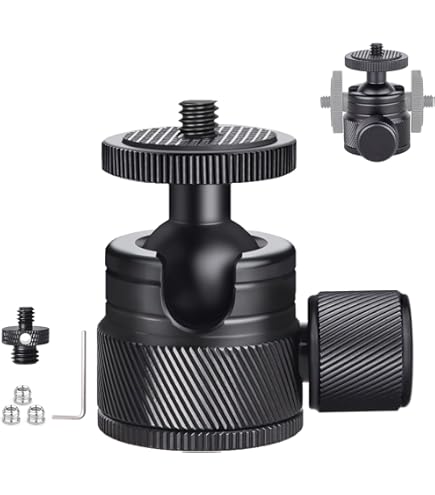 Amazon | 小型 ボール 自由雲台 2個セット 低重心 ミニ 三脚ヘッド