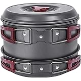 KingCamp キャンプ クッカー セット 鍋 アルミ 4-6人用 調理器具 収納袋付き bbq アウトドア ファミリー