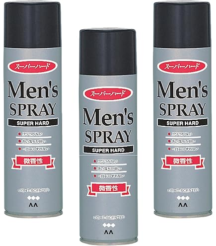 Amazon | MANDOM(マンダム) メンズヘアスプレー スーパーハード 微香性