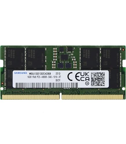 SAMSUNG SODIMM PC5-4800 8g X2 16Gセット Samsung 16GB DDR5 4800MHz PC5-38400 CL40 SODIMM 1Rx8 1.1V Non-ECC