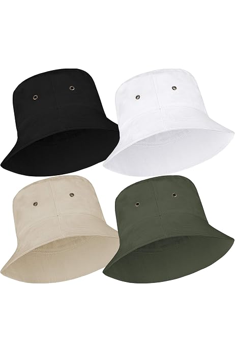 DOCILA Black Funny Bucket Hats for 