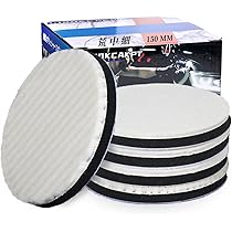 Amazon | IROKCAKPT 車磨き用 バフ 150mm ポリッシャー バフ,荒中細 4