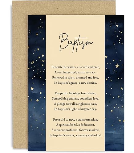 Dayspring Taufkarten-Set – 12 Karten Mit Umschlägen, 4 Designs, King James Version, 11,4x17,5 Cm