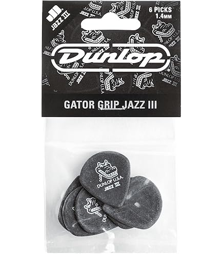 Amazon | Jim Dunlop Jazz III Nylon Jazz Pick 12枚セット
