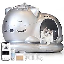 Amazon | WOOHULOO 猫 自動トイレ,多頭飼い可能 AI搭載21センサ
