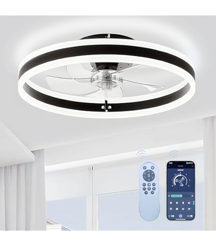 Amazon.co.jp : シーリングファンライト LED天井ファンライト 6~10畳