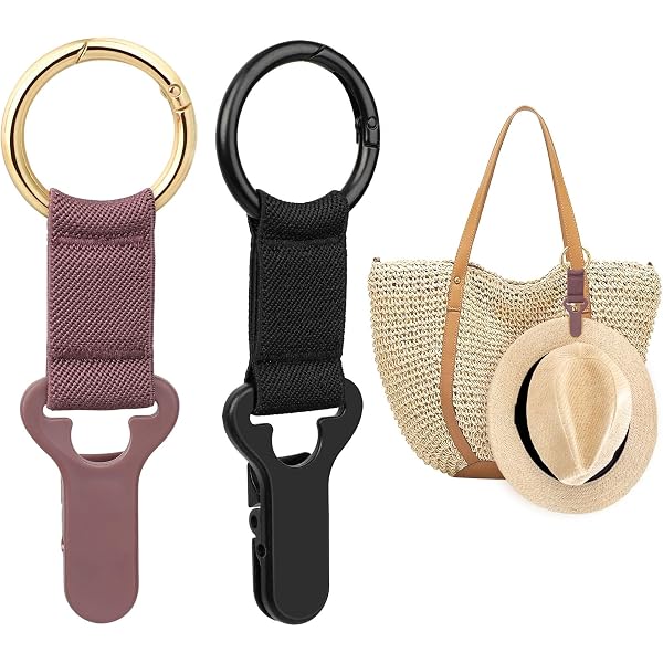 12 PCS PU Leather Hat Clip Beach Holder Elastic for Travel  display picture 1