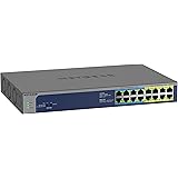 【正規品】 ネットギア NETGEAR スイッチングハブ 16ポート 1G PoE++/PoE+ (380W) 金属筐体 リミテッドライフタイムハードウェア保証 アンマネージスイッチ GS516UP-100AJS