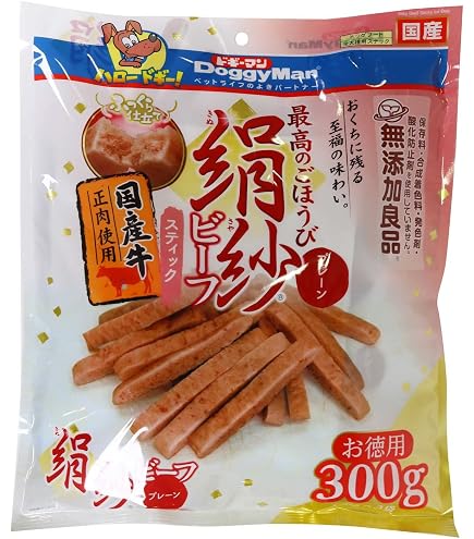 Amazon | ドギーマン絹紗 牛タン 100g 犬用おやつ ジャーキー