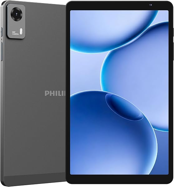 【国内正規品】PHILIPS Android16 タブレット 8.7インチ Wi-Fi/SIM通話モデル 8コアCPU 20GB RAM+128GB ROM+1TB拡張 4G LTE 90Hzリフレッシュレート WidevineL1+無線投影 5000mAhバッテリー GPS+顔認証+BT5.2+2.4G&5GWi-Fi tablet 漫画/動画に快適 持ち運びに便利T7335 グレー - 1
