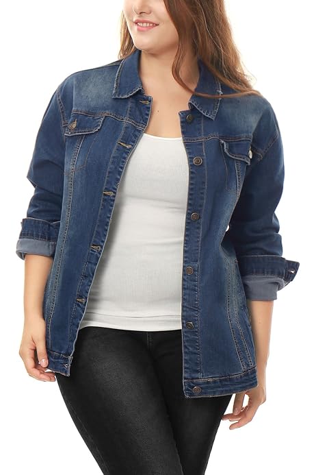 Washed Jean Denim Shirt Jacket 