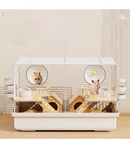 Amazon | Jimaku ハムスターケージ、仕切り付きケージ、デラックス