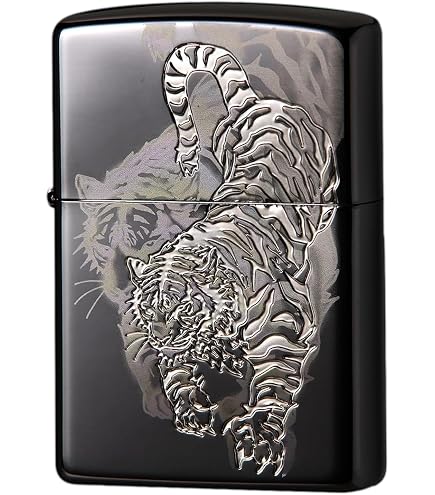 Amazon.co.jp: [ジッポー] ZIPPO 虎の咆哮-銀 金虎 [Zippo社純正