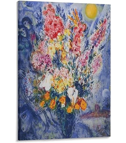 Amazon.co.jp: アートショップ フォームス マルク シャガール「花束